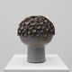 Sculpture « champignon » en céramique organique signée EL, Belgique, années 1960