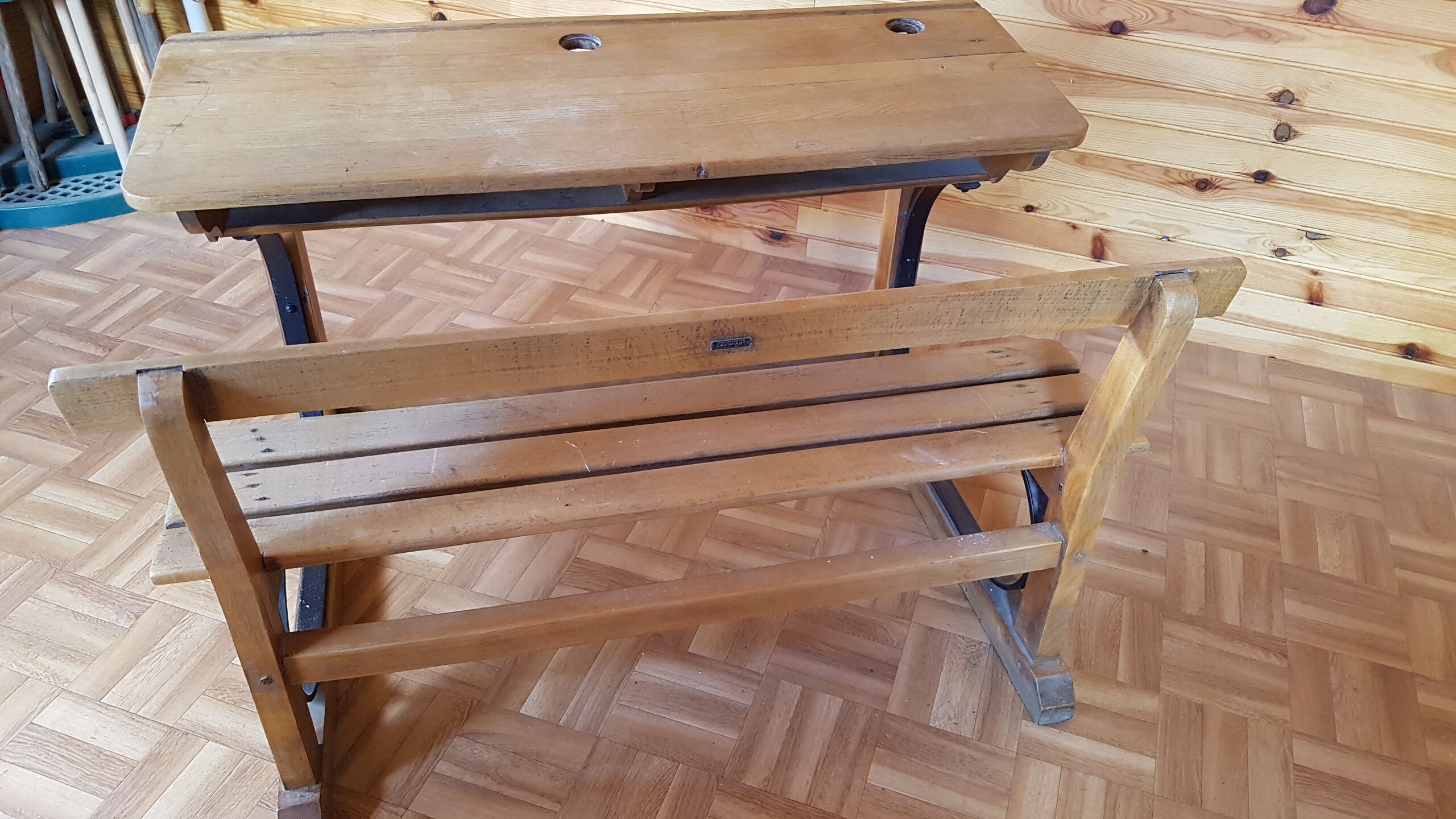 Double school desk Léo Wiart