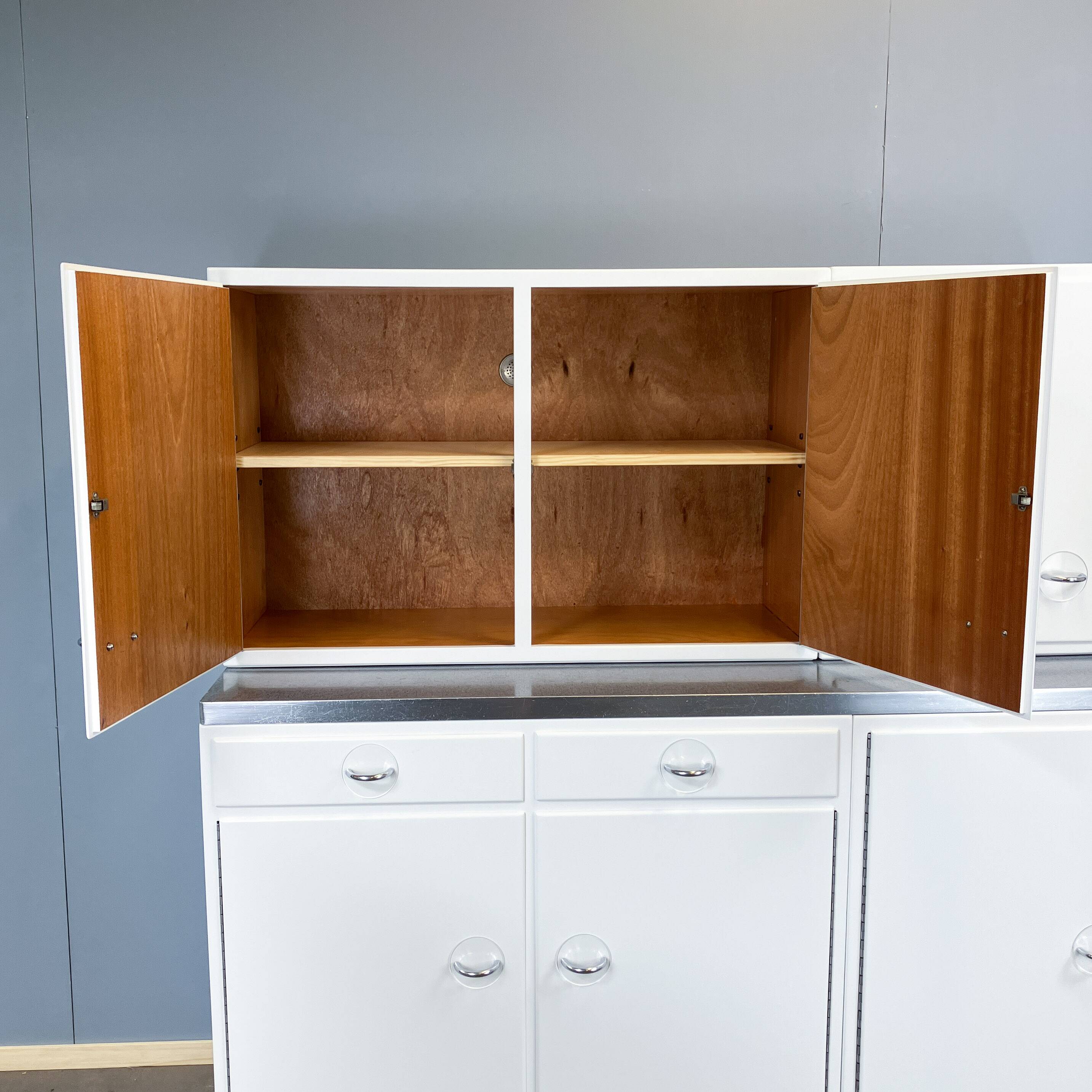 Poggenpohl kitchen set with a grey-blue mottled worktop, 1950s
