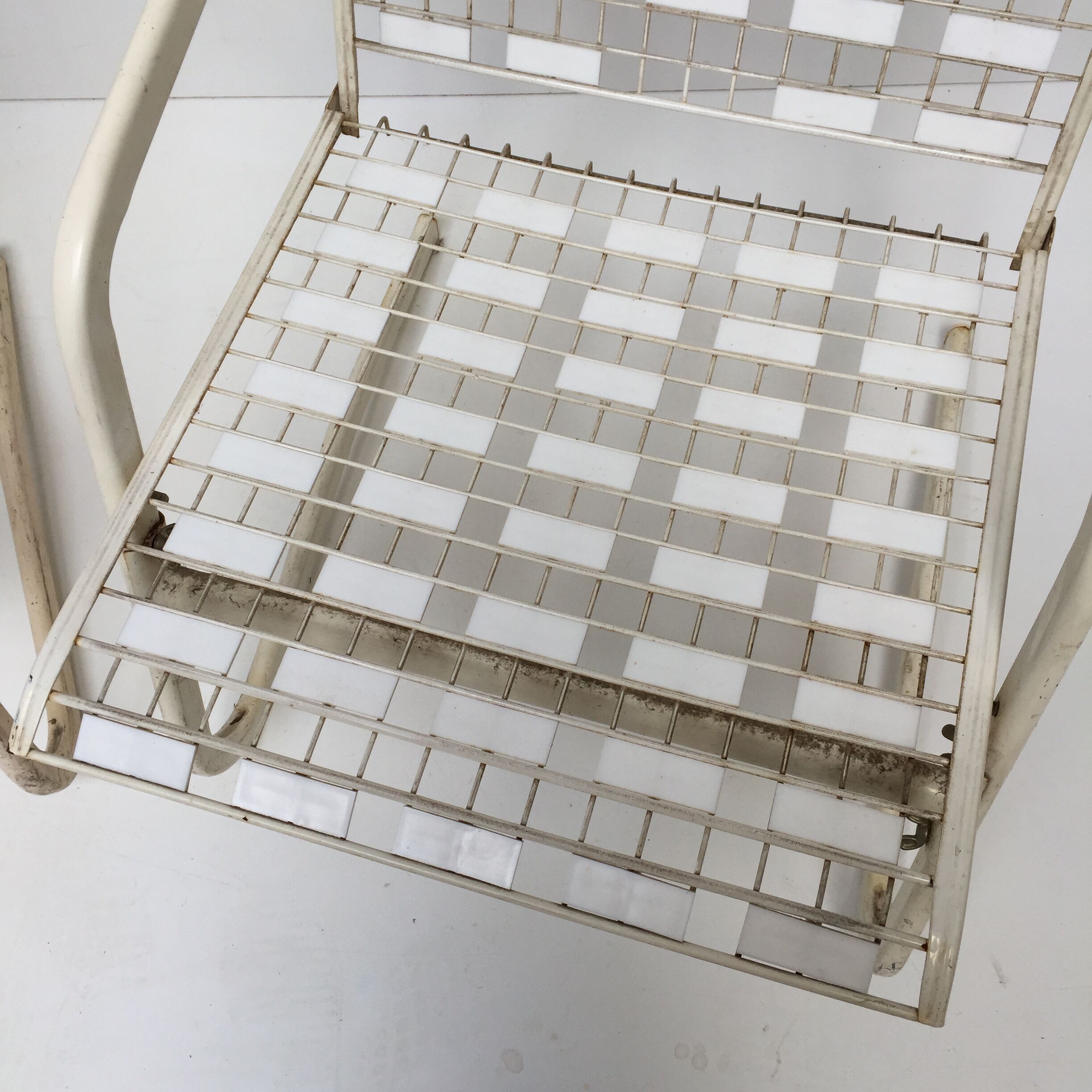 Pair of metal chairs