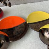 Set of 2 two-tone Vallauris Gaby Ceram cups