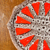 Vintage ceramic plate Vallauris style