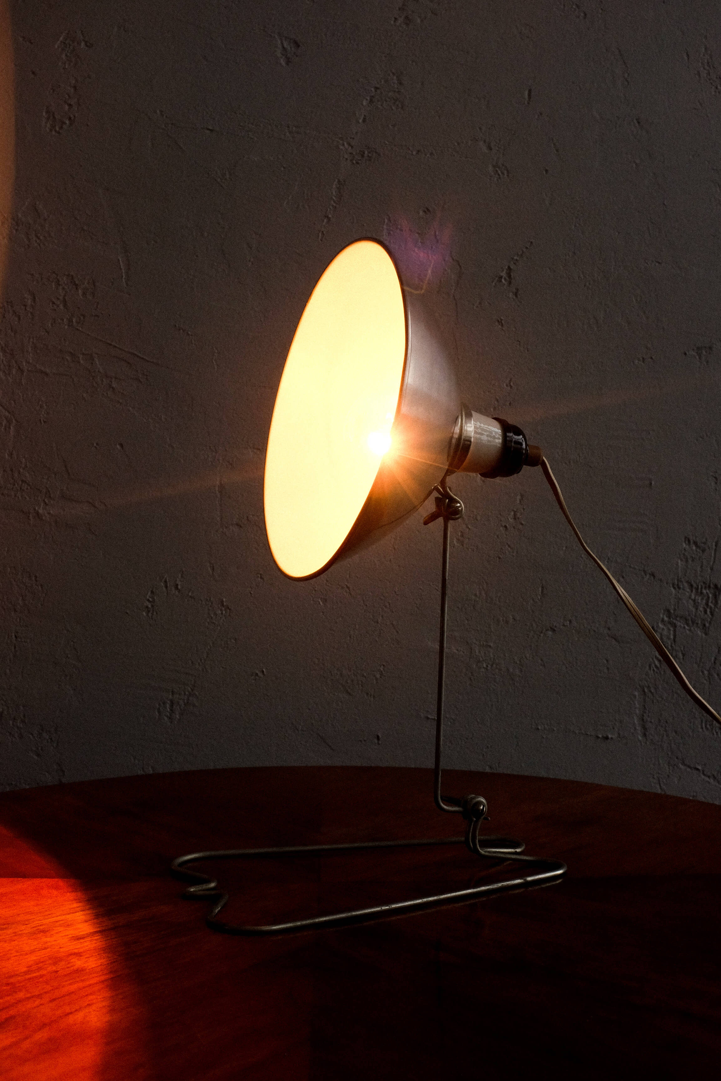 Industrial bakelite and metal table lamp, 1960s