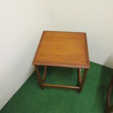 Nesting coffee tables in teak