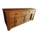 Solid oak sideboard, ideal for farmhouses or country homes, thick wood
