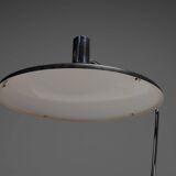 Metal, chrome and marble table lamp by Georges Frydman for EFA, France 1960s