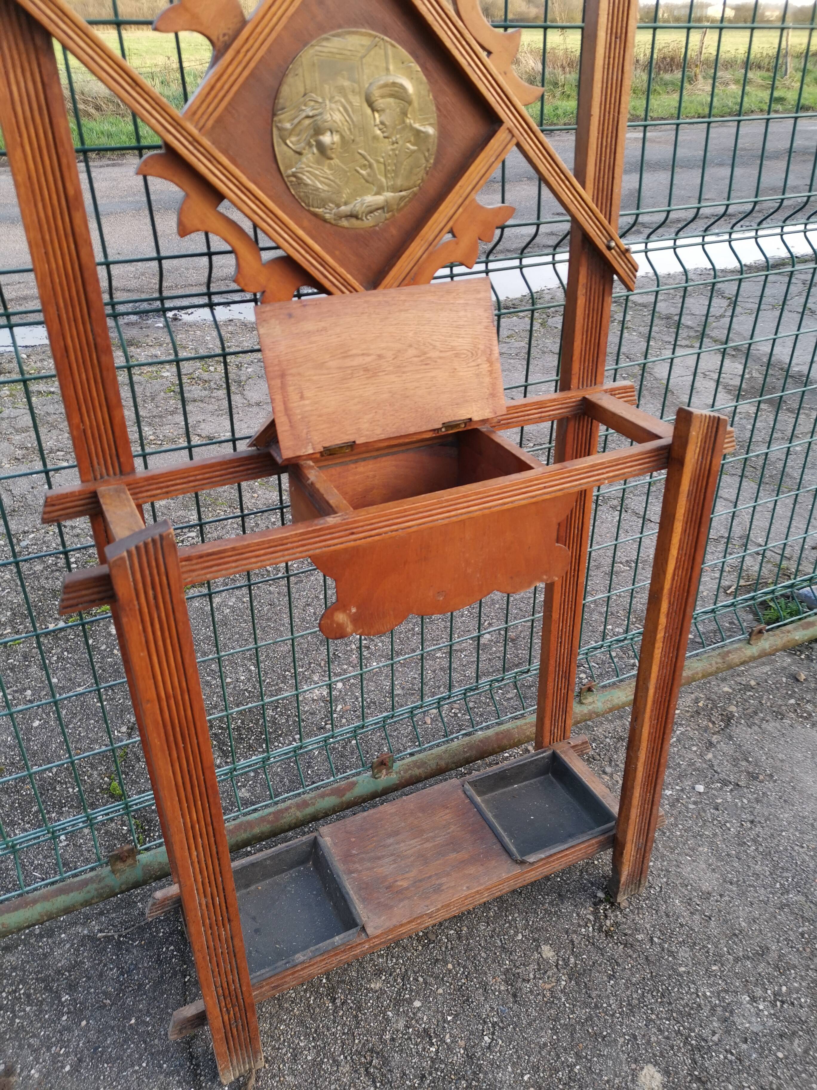 Art Deco coat rack cloakroom