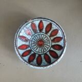 Glazed ceramic bowl signed Hôpital Cantonal Genève 1969