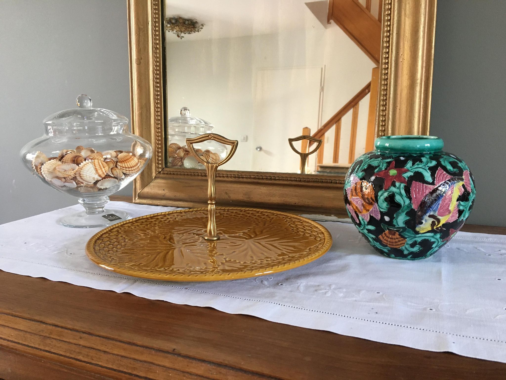 Gien vintage cheese platter