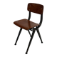 Vintage industrial children's chair, school chair, Dutch design