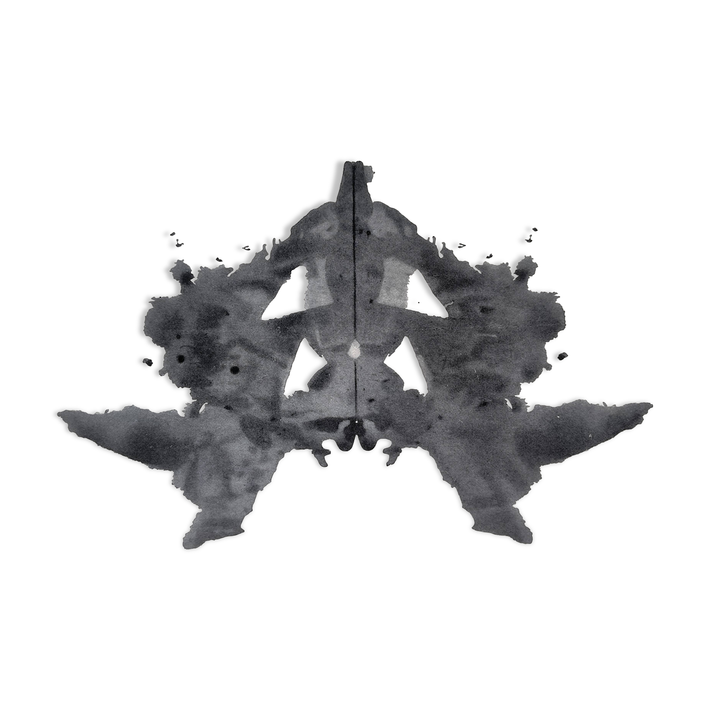 Original Rorschach test card "Card I" – Psychology curiosity
