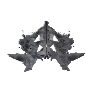 Original Rorschach test card "Card I" – Psychology curiosity