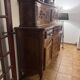 Carved solid walnut sliding buffet – Louis XV style