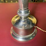 Table lamp Empire style chrome metal 1970