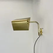 Large 69 cm Long Brass Wall Light "SWING ARM" by Florian Schulz, Germany, 1970s