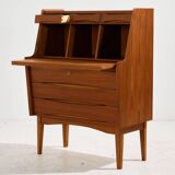 Restored teak bureau desk