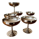6 art deco stainless steel cups Rémy Letang