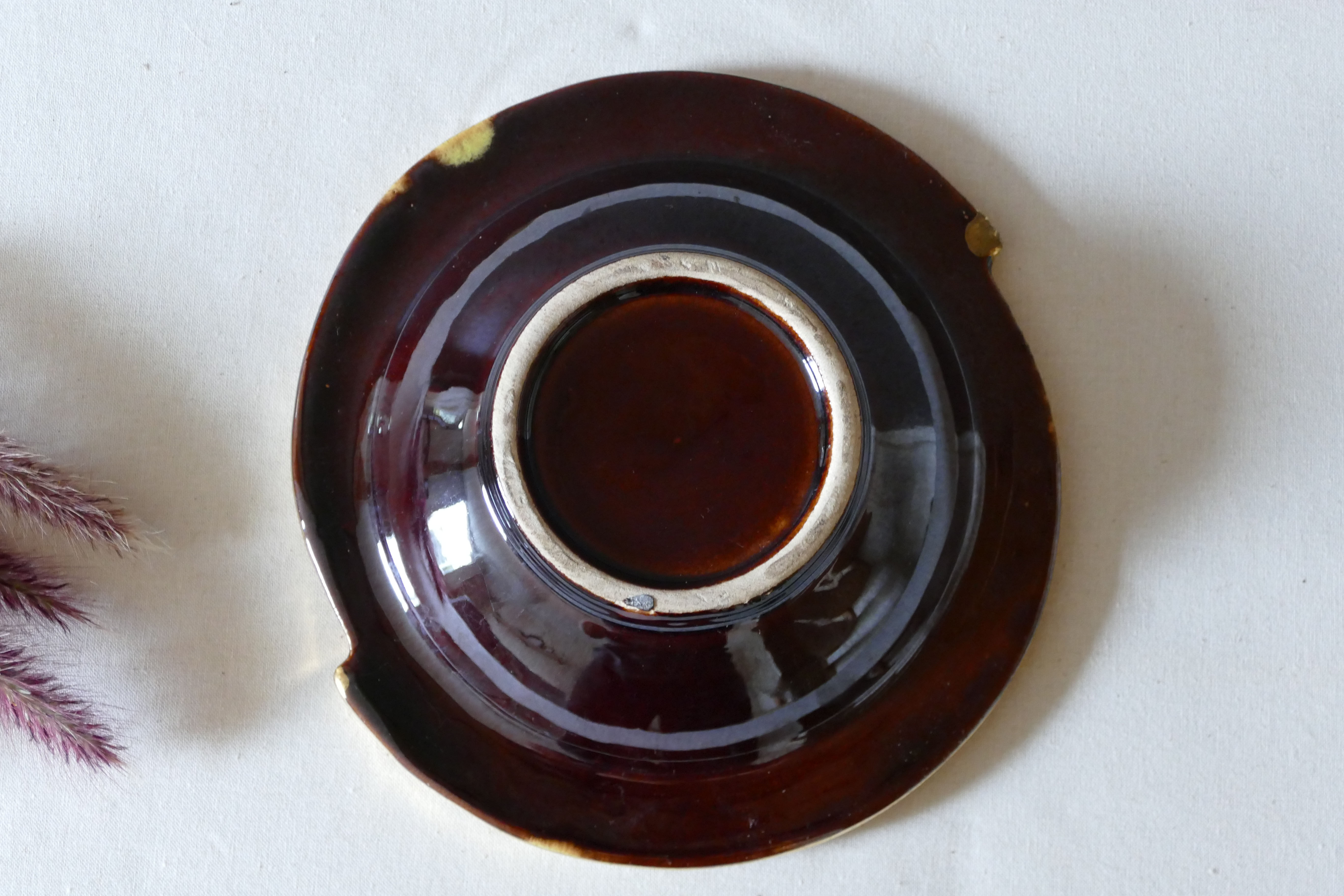 1970s earthenware ashtray