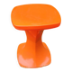 Orange seventies stool/ vintage/ decoration