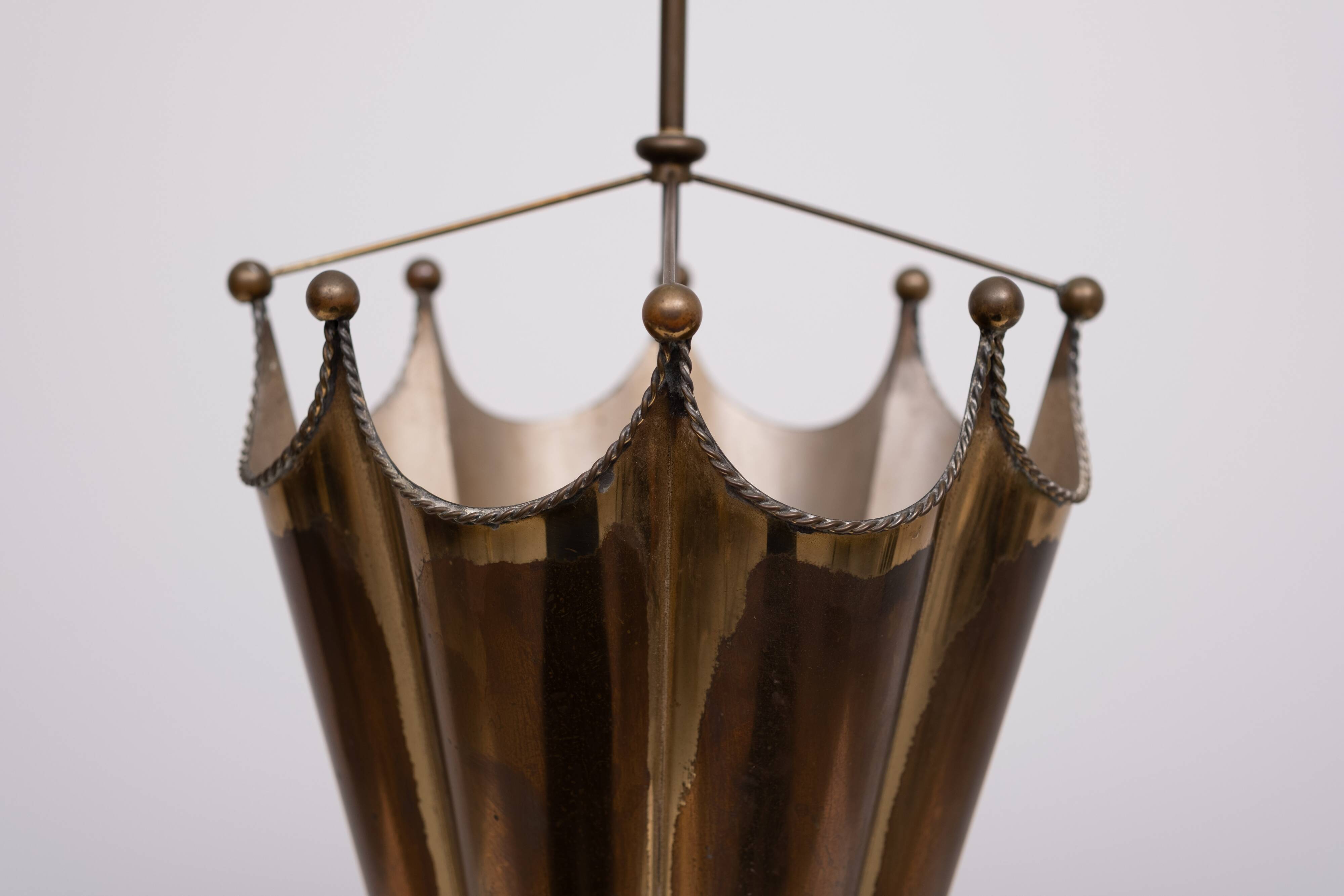 Brass Umbrella Umbrella stand 1950s France