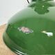 Lampe à suspension industrielle en émail vert, années 1960