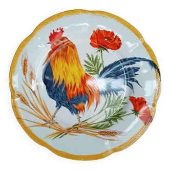 Large plate earthenware Croquet Quimper