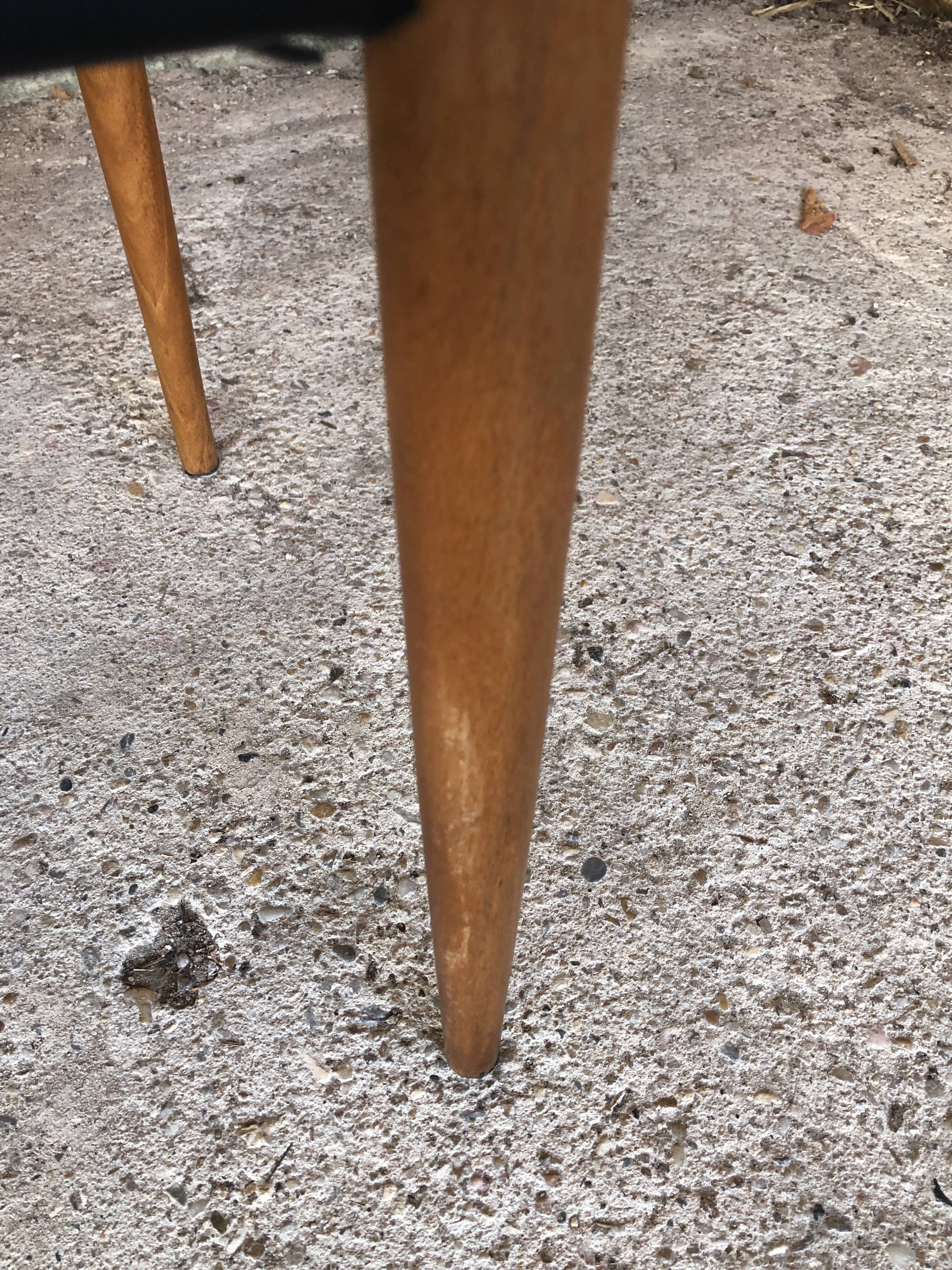 Set of 4 Scandinavian style dining chairs, circa 60