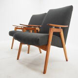 Pair of midcentury armchairs Czechoslovakia 1960s