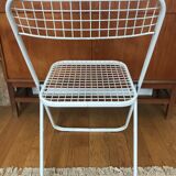 Metal folding chair by Talin Editions