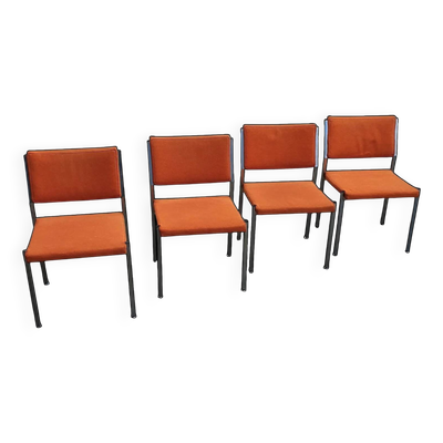 4 chaises Abraham Polak AP Originals par Hein Salomonson, années 1960
