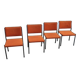 4 x Abraham Polak AP Originals chairs by Hein Salomonson 1960s