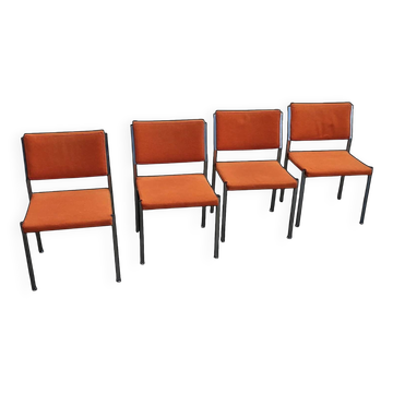4 chaises Abraham Polak AP Originals par Hein Salomonson, années 1960