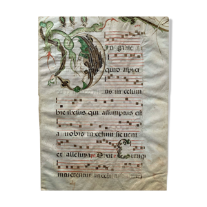Page d’antiphonaire - renaissance
