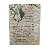 Antiphonary page XVIIIth Renaissance