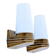 Pair of wall sconces "Bernadotte" model 6080 in ochre porcelain by Sigvard Bernadotte for Ifö - 1960