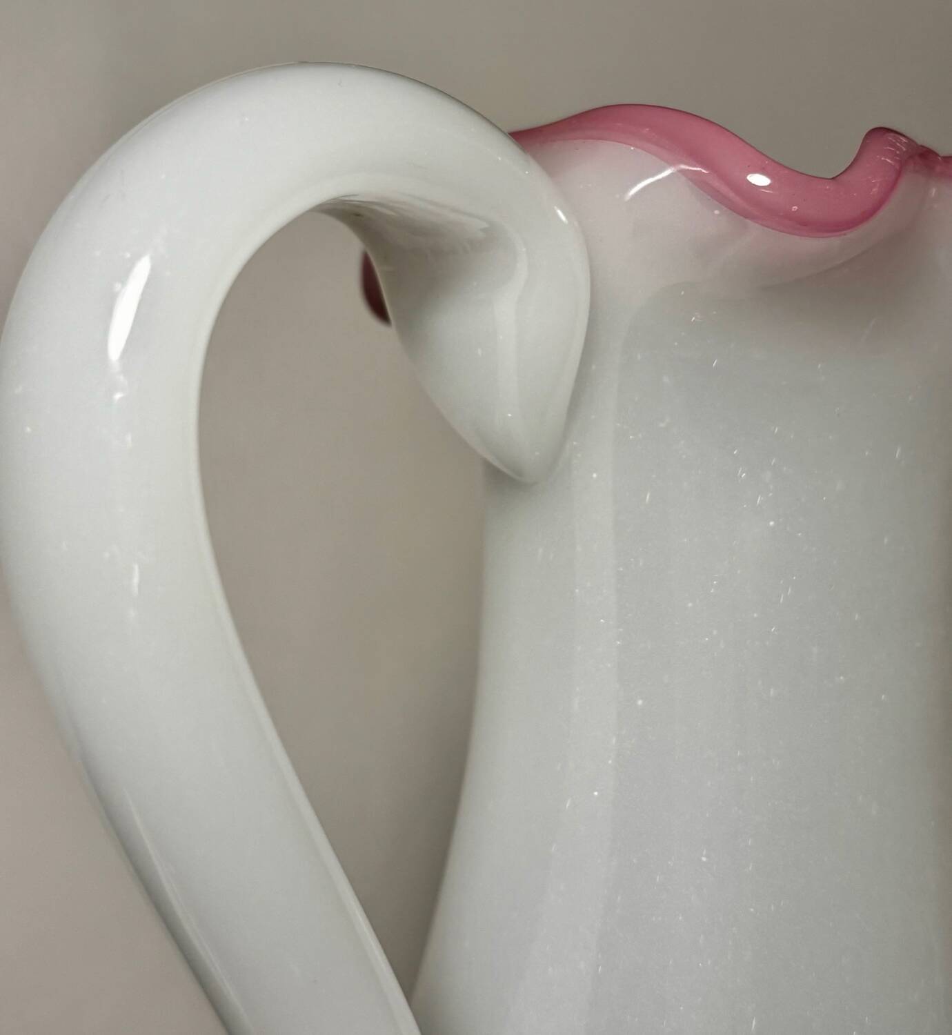 Opaline Pitcher Baccarat / Saint Louis 19th century