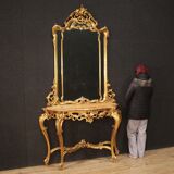 Console with mirror in Louis XV style