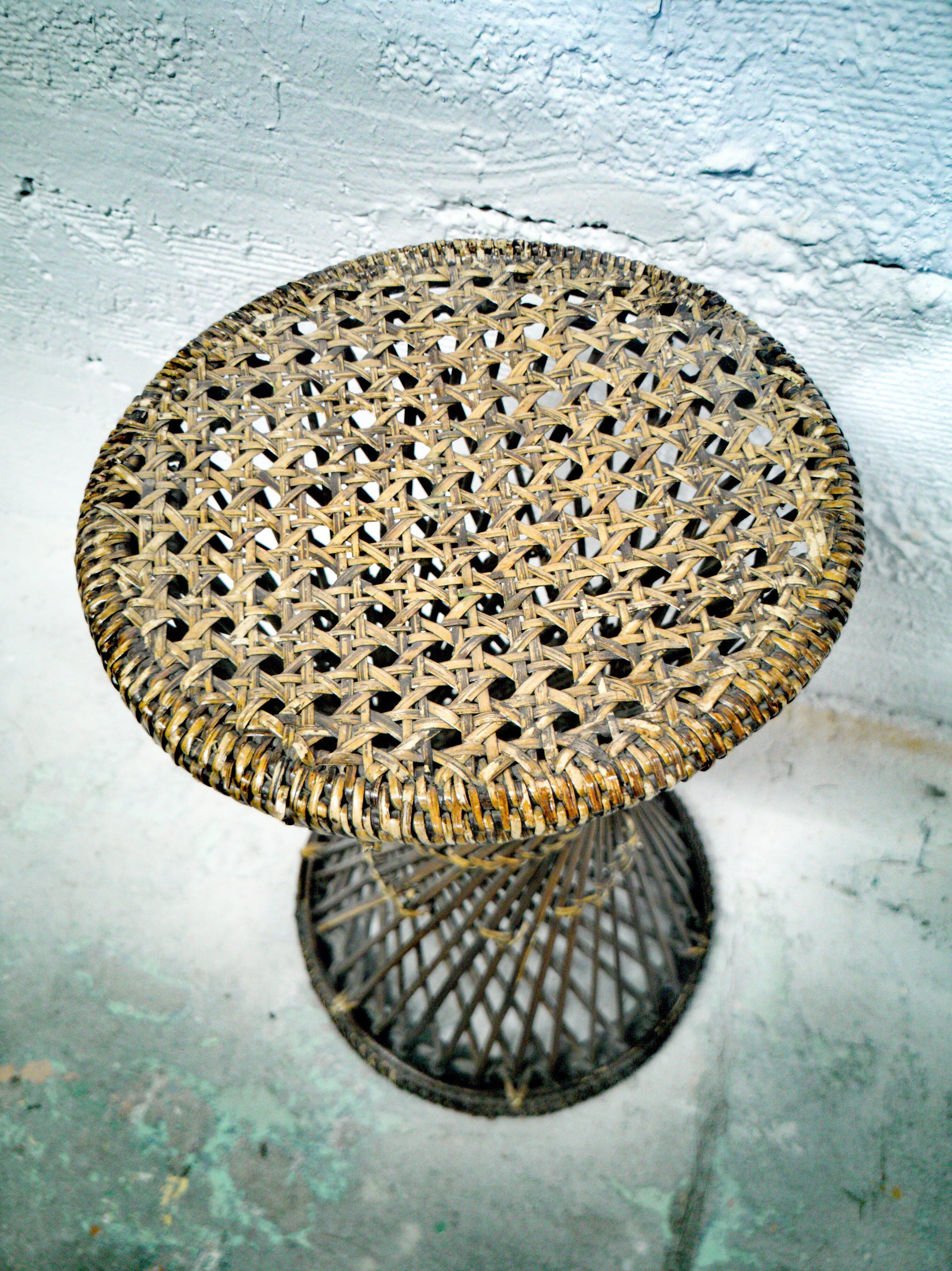 Tam Tam stool in rattan