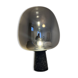 Concrete table lamp smoked glass size XL