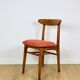 Chaise vintage Hałas brique terracotta - ensemble de 4