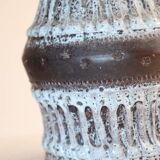 Glazed earthenware vase