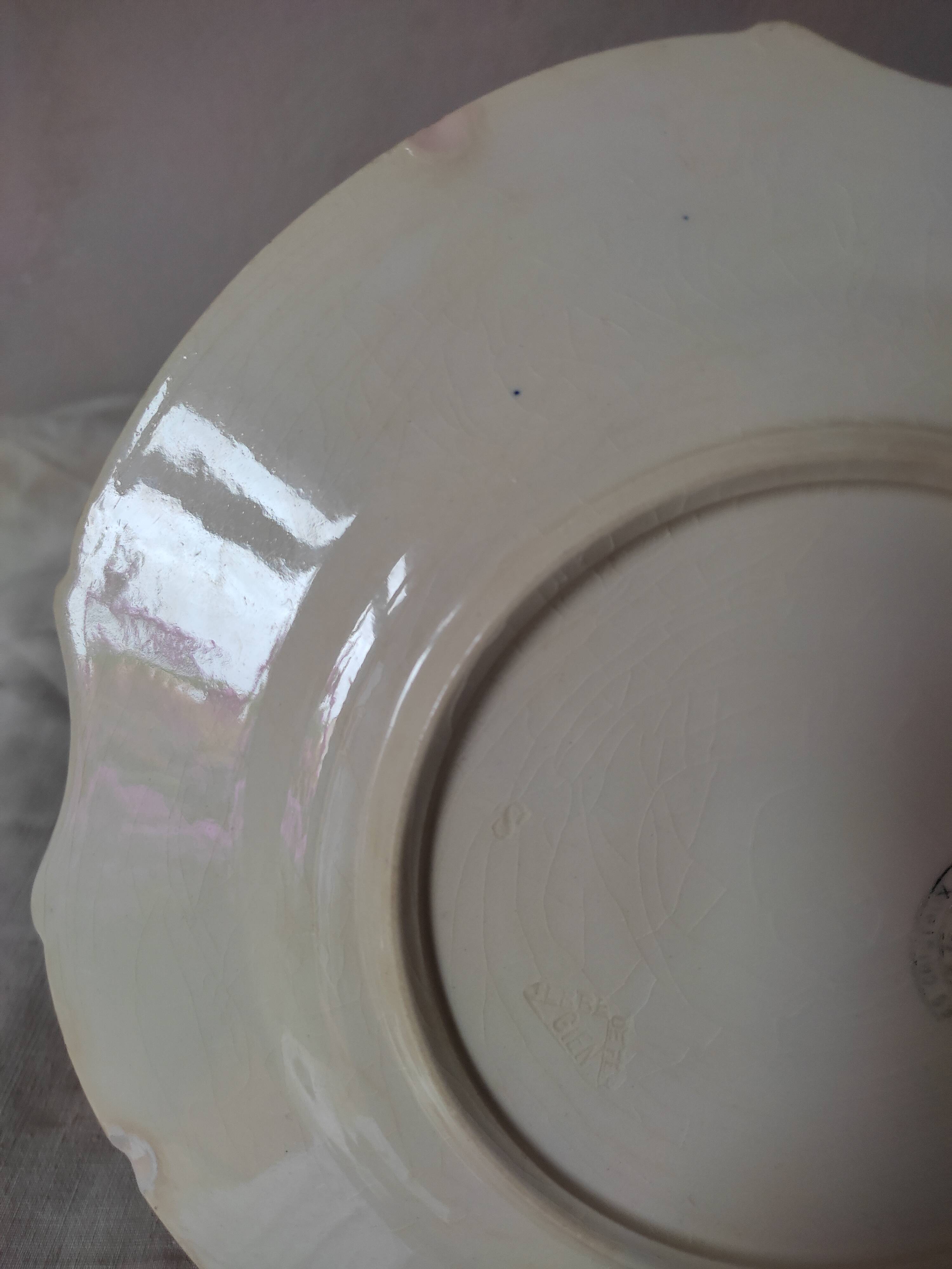 4 plates at the end of 1800 by Gien