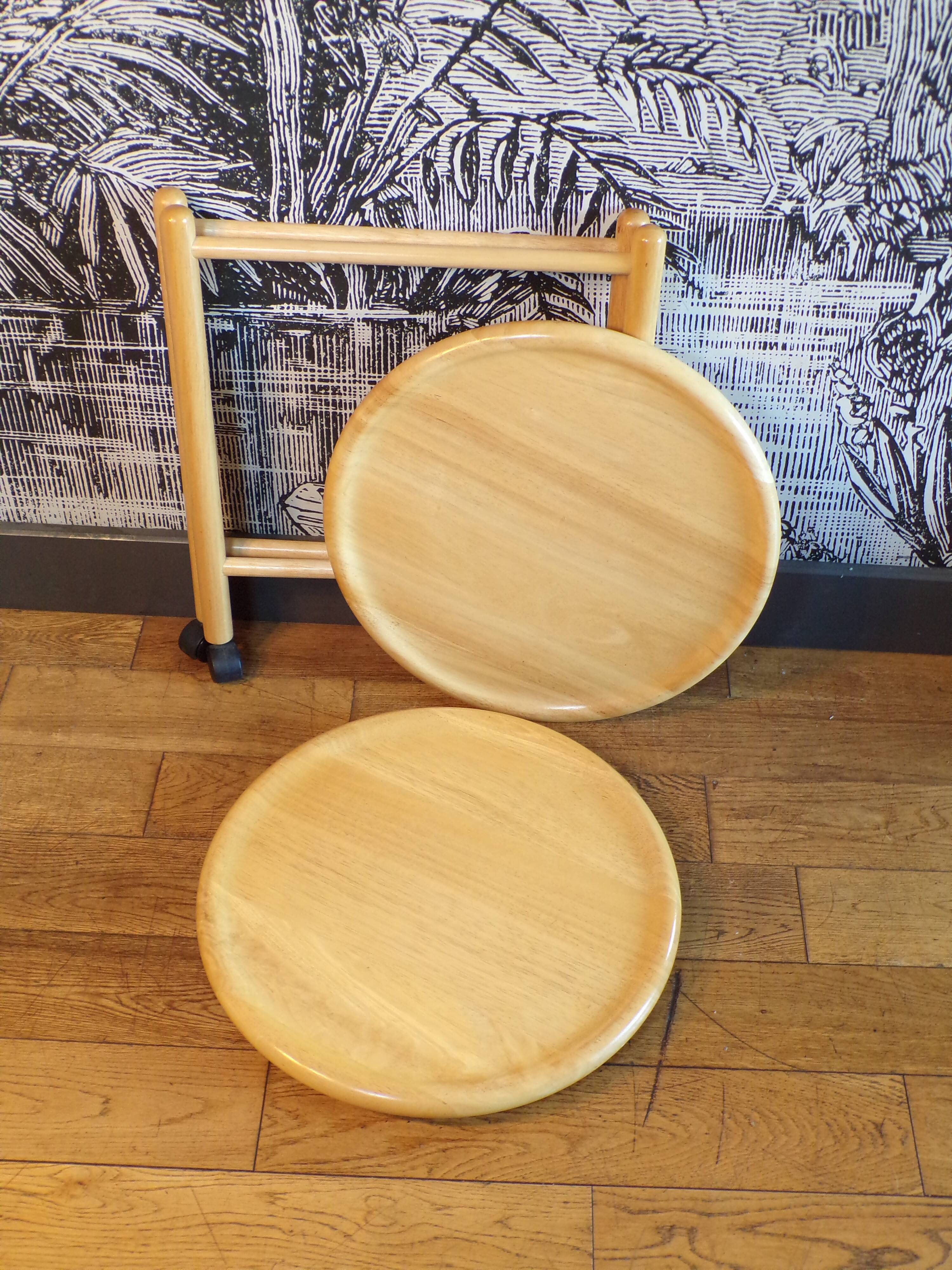 Side table 2 trays 1980 Italy