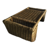 Wicker serving tray