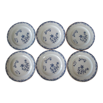 6 flat plates + 6 hollow plates Rorstrand Ostindia Sweden East indies ø 21 cm