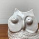 Sculpture de hibou en céramique danoise du milieu du siècle chez Søholm, années 1960