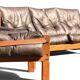 Ensemble Salon Pierre Chapo - Canapé S32 & Fauteuil S15 - Orme & Cuir Brun