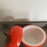 Orange vintage glacon bucket