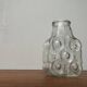 Vase vintage allemand en verre modèle sur les rochers par Lars Hellsten pour Walther Glas, années 1970