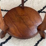 Art deco oak pedestal table